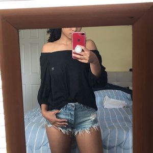 Off-shoulder Flowy Blouse (new w/ tags!)